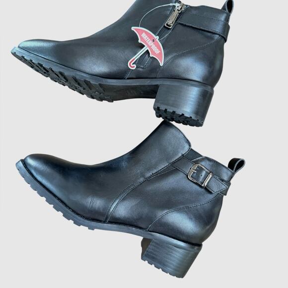 NWOT Blondo Sullivan Waterproof Black Booties - Sz 8M - Picture 9 of 10